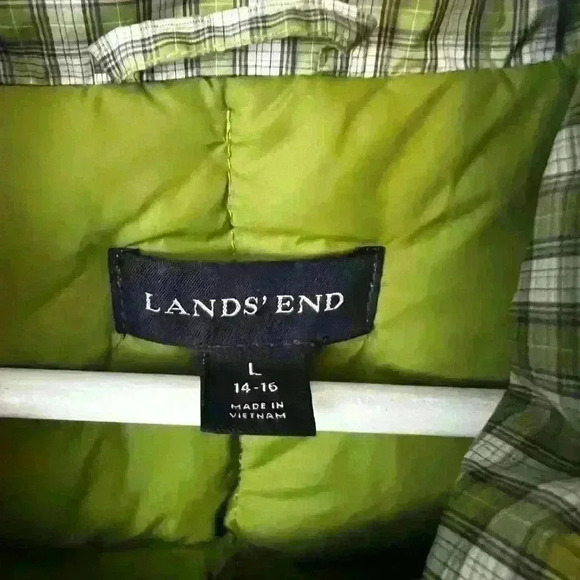 Down Filled puffer vest Lands End - Picture 3 of 5